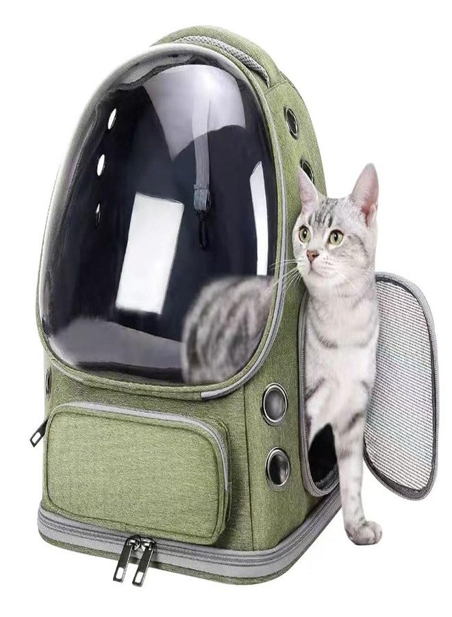 ZIBUYU® Ventilated Cat Carrier Backpack with Clear Dome Window, Comfortable Outdoor Travel Pet Backpack, Breathable Mesh, Lightweight & Durable Design for Cats and Small Pets - Image 5